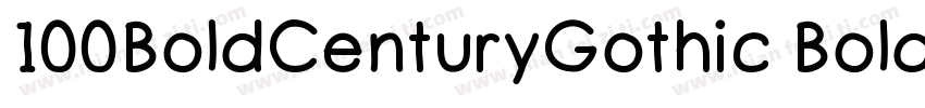 100BoldCenturyGothic BoldCenturyGot字体转换